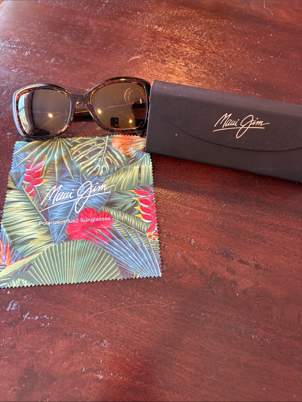 Maui Jim Women’s Tortoise Frame Sunglasses with Brown Lenses